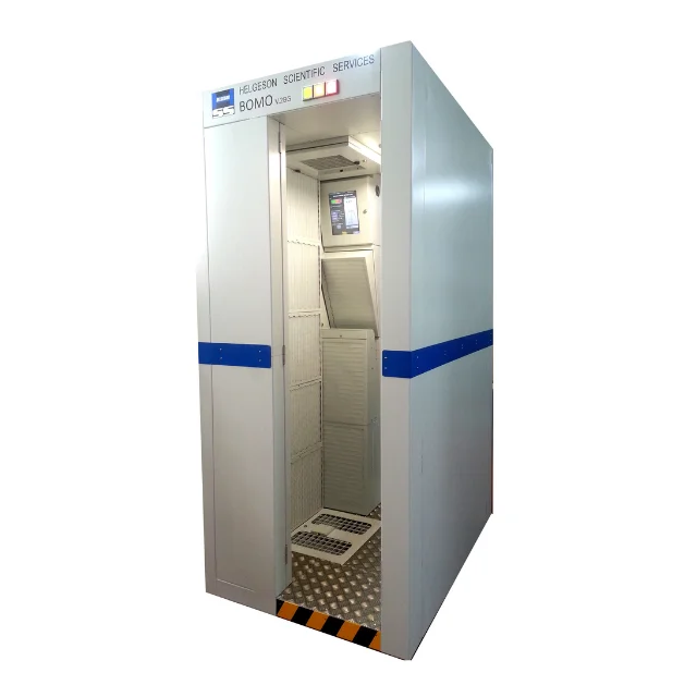 Reliable and fast plastic scintillator alpha beta gamma two step portal monitor for industry and nuclear medicine