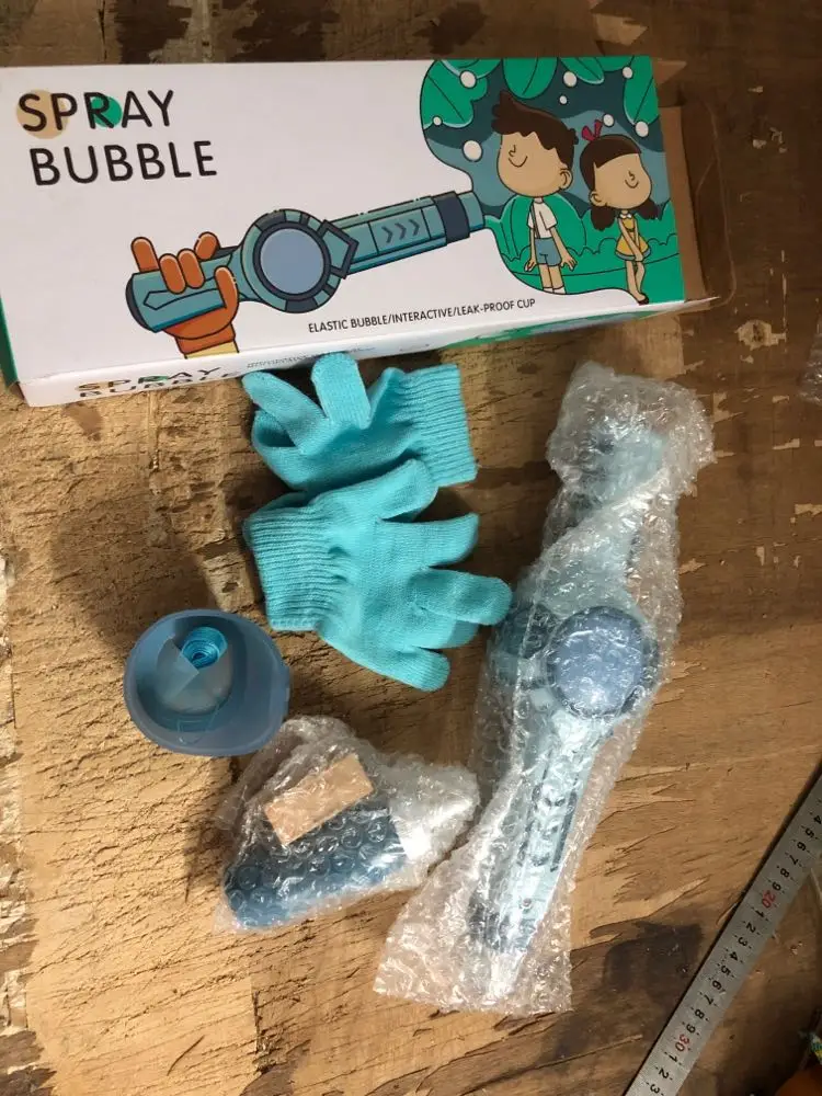 YIWU AULLAN Kids Novelty Summer Bubble Toys Water Gun Bubble Machine Gun Soap Smoke Bubble Machine