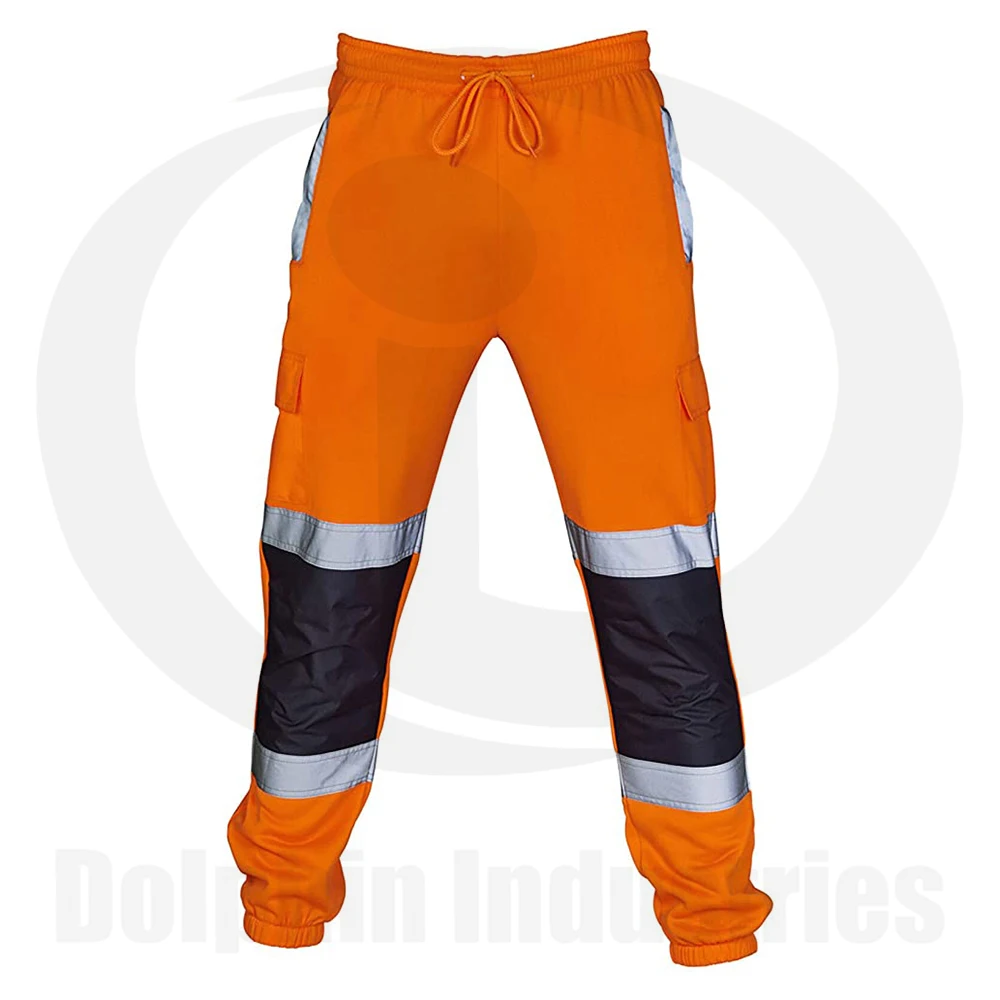 Polyester Made Reflected Taped Hi Viz Trouser Pants Resistance Safety Trousers Work Wear With Panel Working