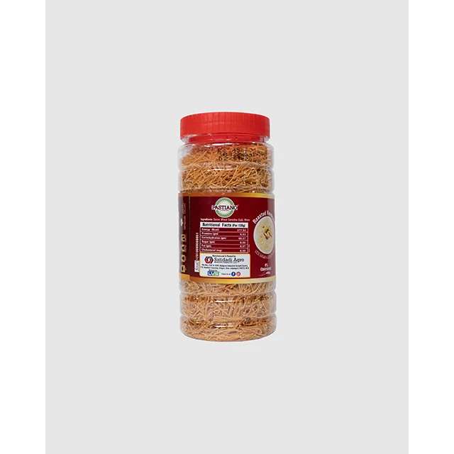 Durum Wheat Semolina Roasted Vermicelli Italian Pasta Premium Quality And Taste - Best Quality Roasted Vermicelli Jar- 250 gms
