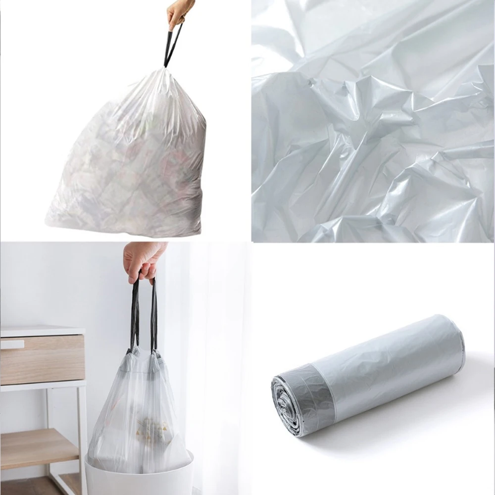 Vietnam Manufacturer Customization Disposable Plastic Recycle Drawstring Trash Kitchen Biodegradable Garbage Trash Bag