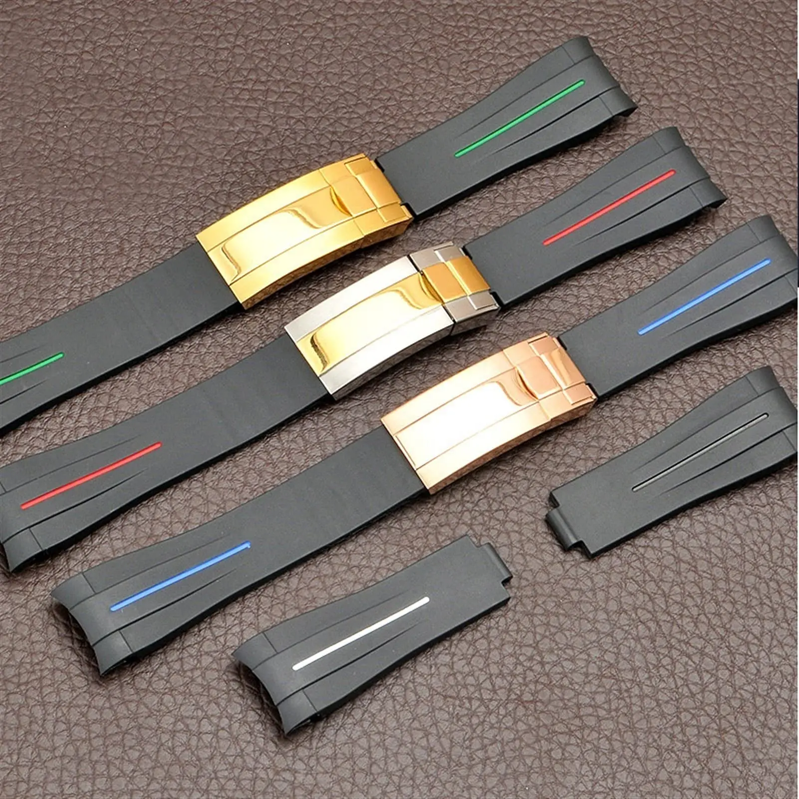 For Rlex DAYTONA 20mm Men Strap Rubber Watchbands Watch Accessories Silicone Chain Bracelet For Rlex Band