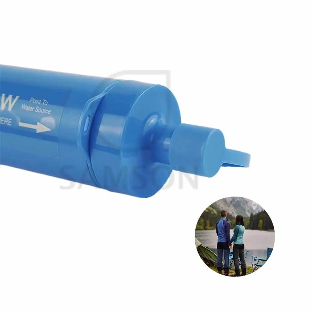 hot selling survival water filter straw bottle portable purifier for camping water portable filter water