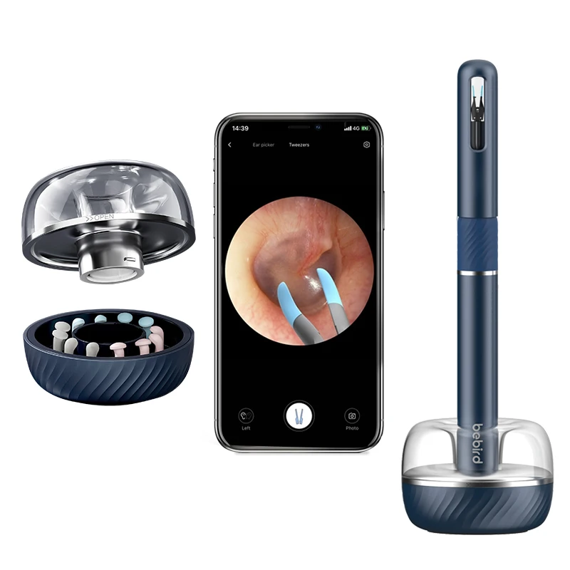 Unique gift Bebird 3 in 1 Note 5 pro robotic arm tweezers WiFi wireless ear cleaner with light