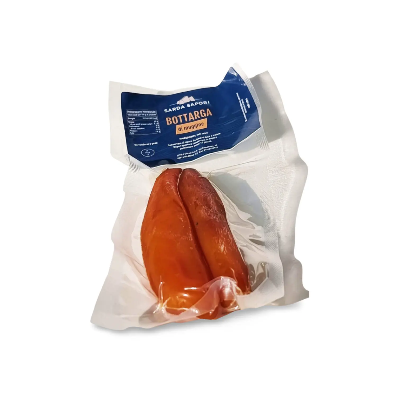 Exquisite Italian Bottarga Treat - Premium Whole Mullet Roe 14+ 250-300g - A Gourmet Addition to Fine Dining