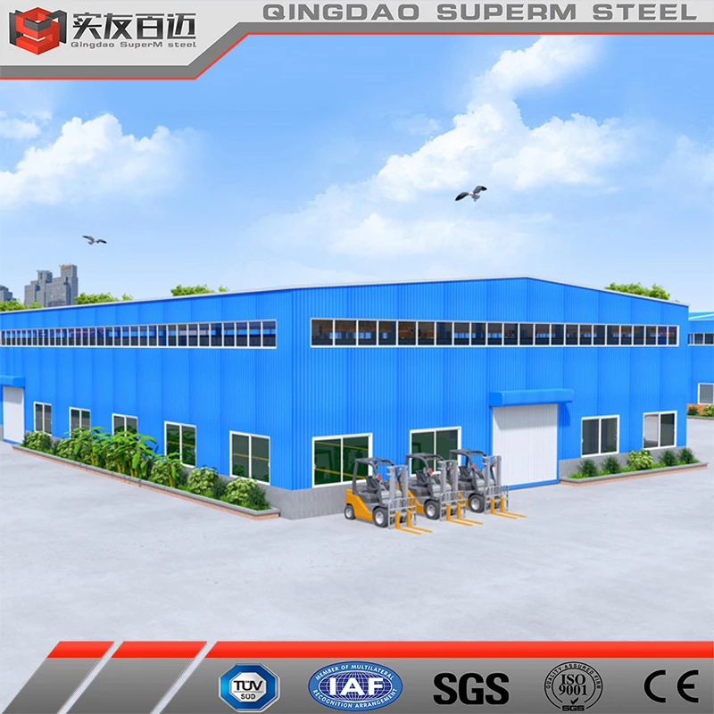 Hot Sale Prefabricated Steel Structure Workshop Building Pre-Built Metal Frame Industrial Storage Shed Kits