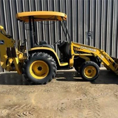 1Ton Manufacturer Mini Loader 4WD Tractor with Front End Loader and Backhoe small Yellow Long life Power ISO