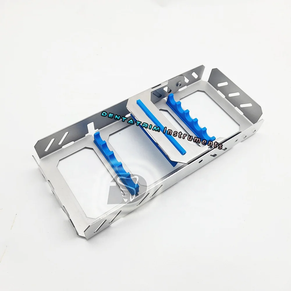 Индивидуальная этикетка Стоматологическая стерилизационная кассета с логотипом премиум класса из нержавеющей стали стерилизационные кассеты для 5 инструментов