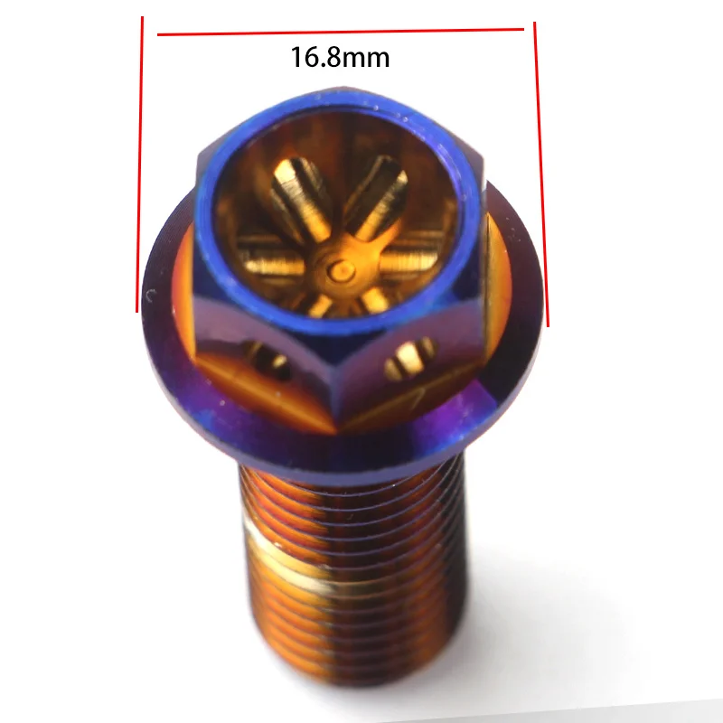 High Quality Burnt Blue Titanium Custom Torx Flange Bolt for Motorcycle GR5 M6 Titanium bolts