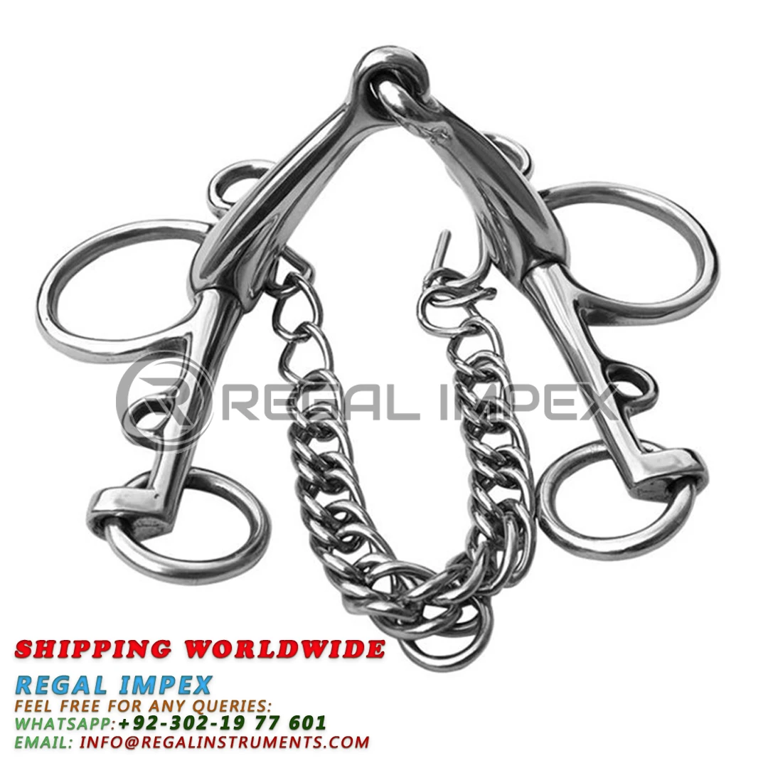 Лошадиное долото из нержавеющей стали Pelham сверло с откидной горловиной крючками и цепью панцирного типа оптовая продажа от поставщика конного оборудования