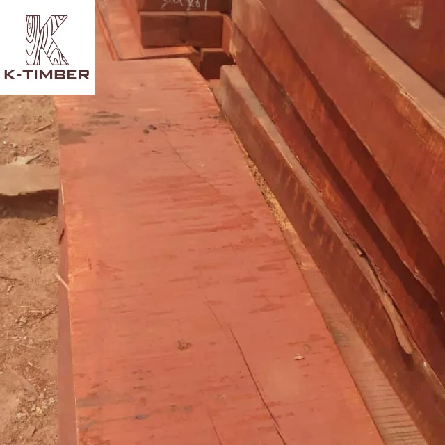 Mussivi Kiaat Dimensional Lumber Africa Wood Hardwood Flooring Block Board Wooden Solid Hardwood Lumber Wood For Construction