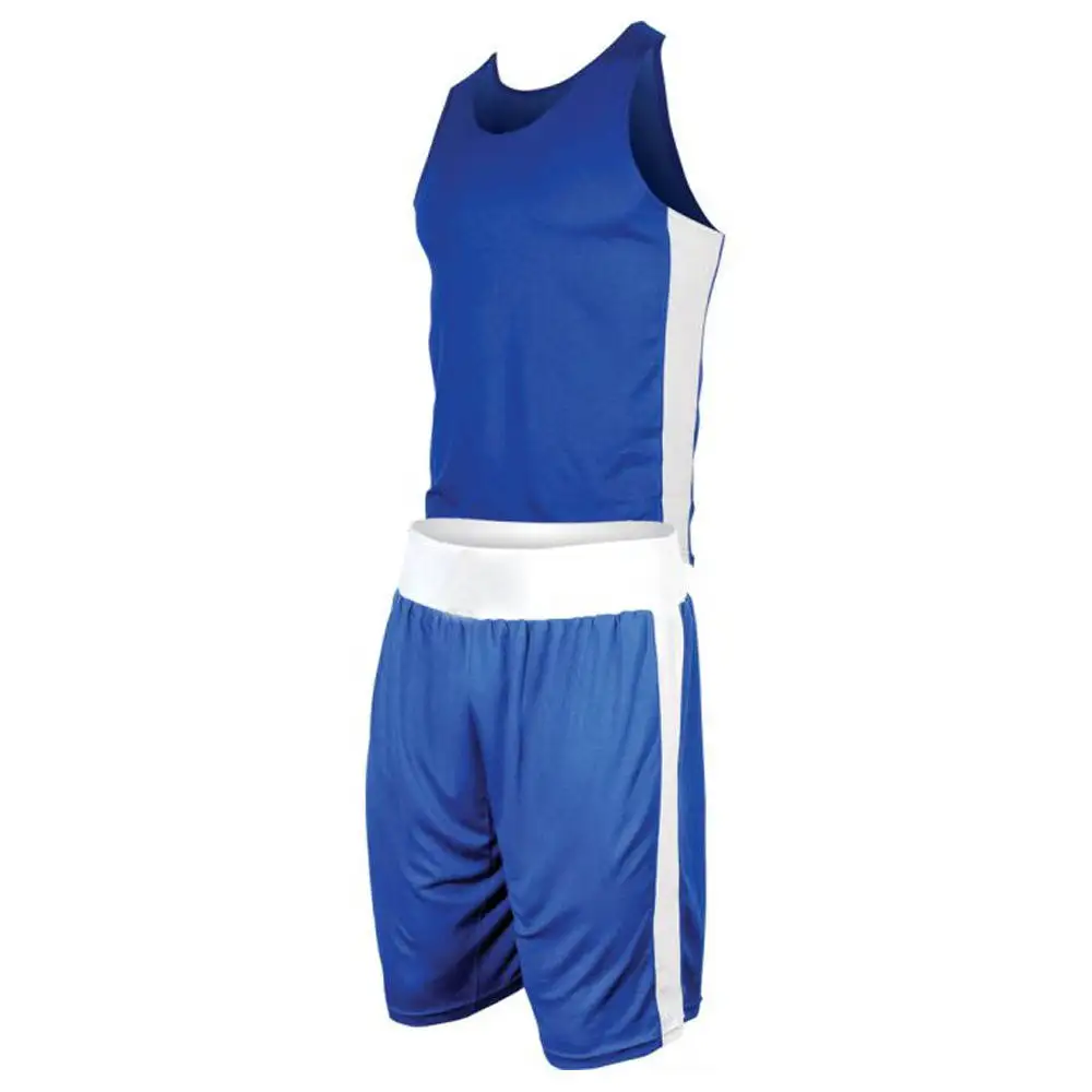 Custom Design Boxing Vest And Short Kit Boxing Uniform 100% Polyester Uniforms Unisex Kick Boxing Uniform