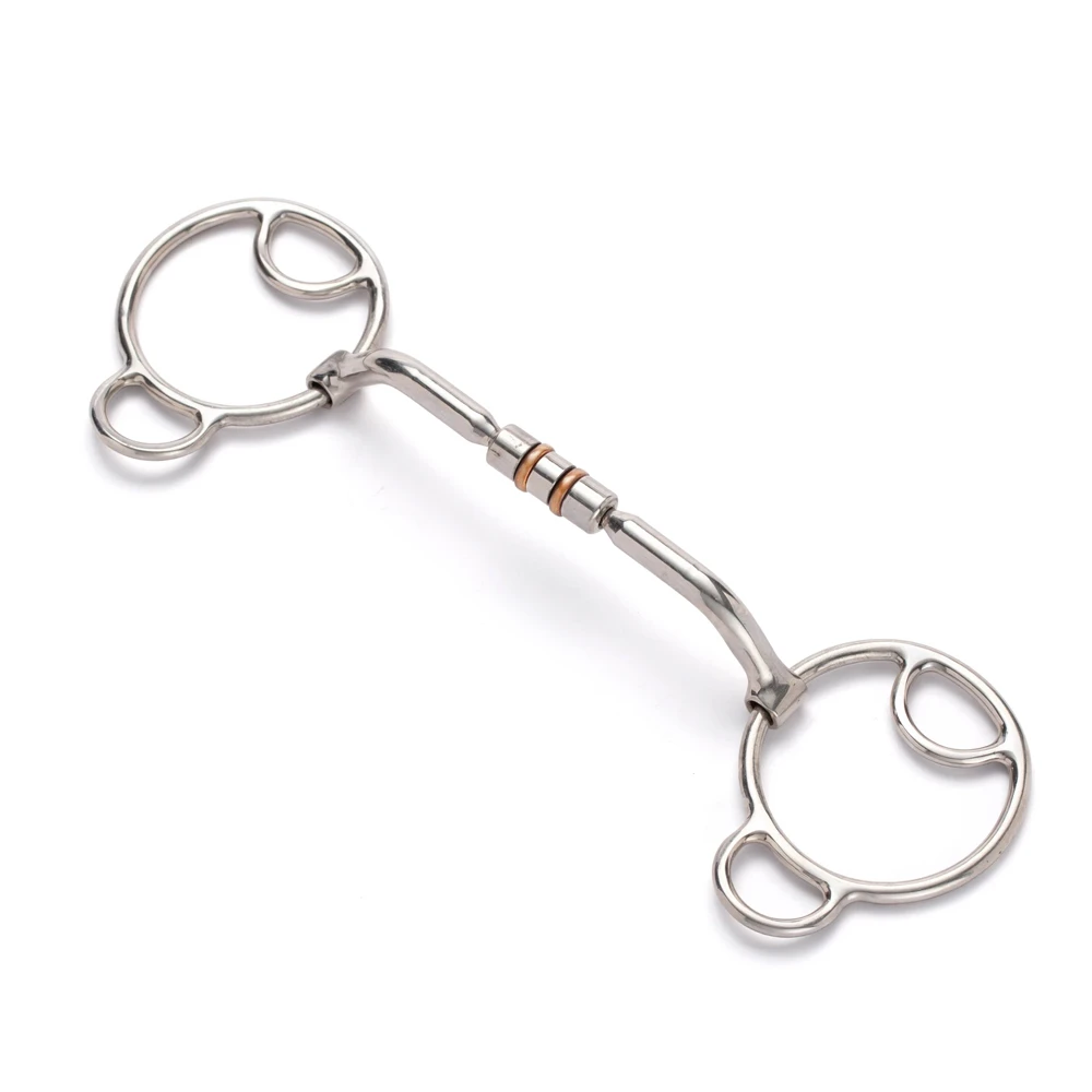 OEM 2024 Stainless Steel Bits Horse Equipment Horse Bits Jointed Mouth Horse Riding Equipment New Design Equestrian Product