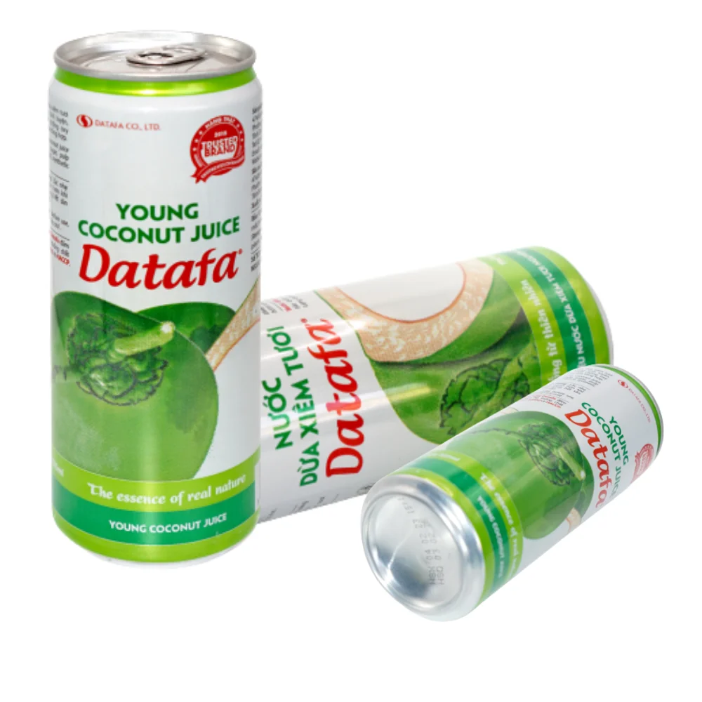 High Quality DATAFA Young Coconut Juice Fresh Coconut Including Coconut Pulp Free Sample From Viet Nam Manufactory Hot Product