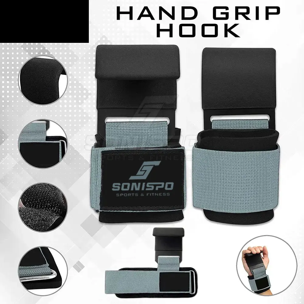 Power Weight Lifting Hooks Customized Pull Ups Weightlifting Grip hooks for Fitness Exercise 2024