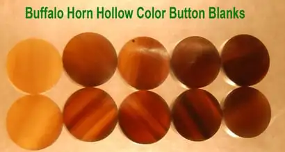 Natural Buffalo Horn Blanks Buttons buffalo horn blank color 1 , 2 3 4 5 9 10