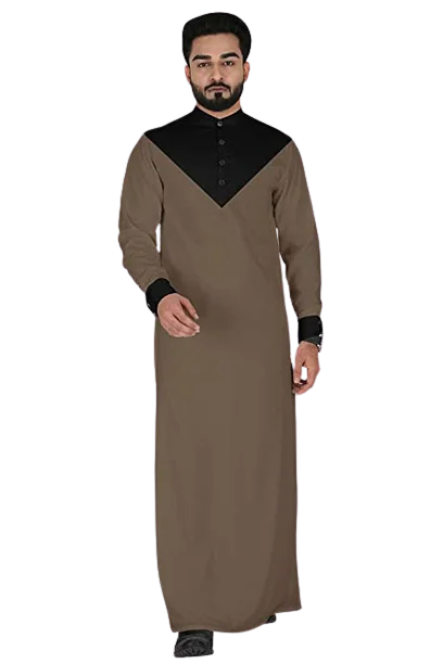 2023 latest ethnic costume muslim men dress islamic clothing thobe moroccan thobe for men wholesale