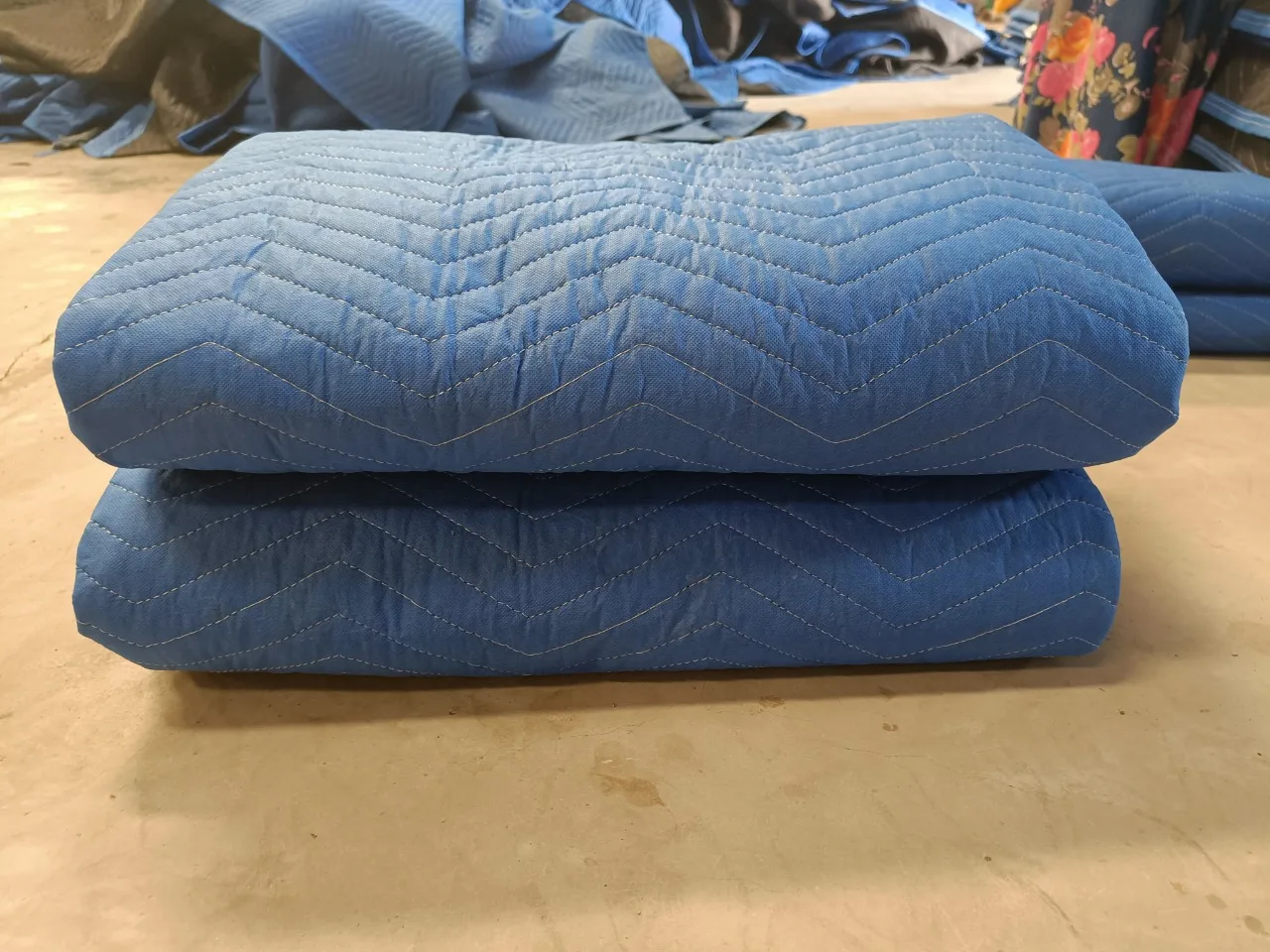 Premium Quality Cotton Moving Blanket Recycle Camp Non Woven Moving Blanket for Export from India