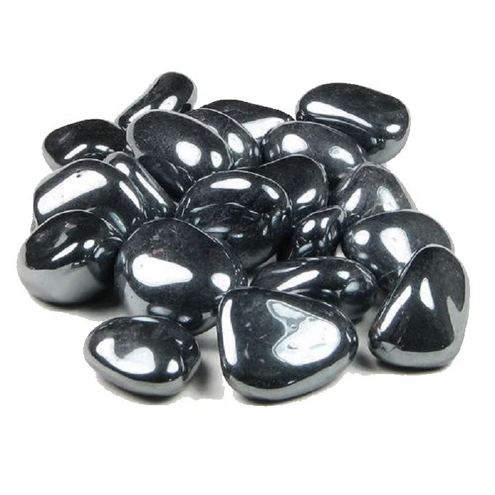 stone tumbled Hematite natural crystal tumbled healing bulk pebble agate Gemstone reiki chakra wholesale bulk