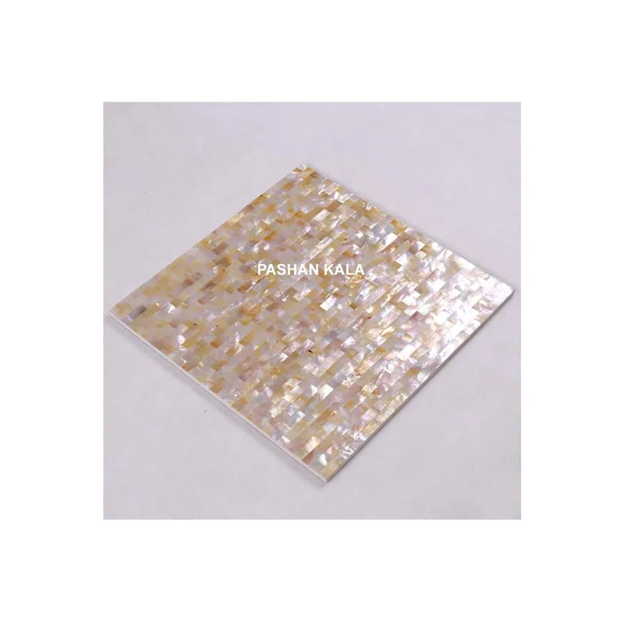 Luxurious Mother Of Pearl Rectangular Tile For Office And Home Used Multiple Shape Design Polished Tiles Super Glossy Quality