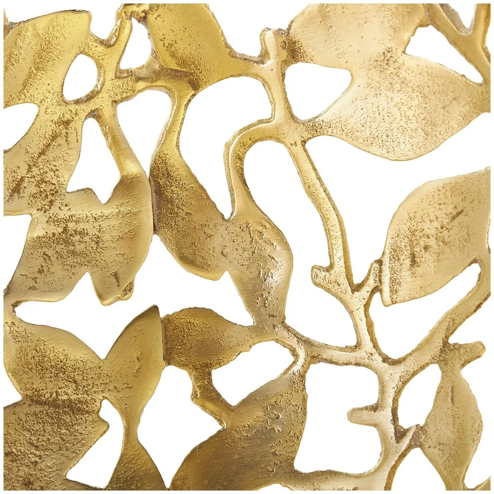 New leaf design bowl Unique Modern Casting luxury Metal Twist Bowl for Salad, Fruits, Cereal or Pasta bowl