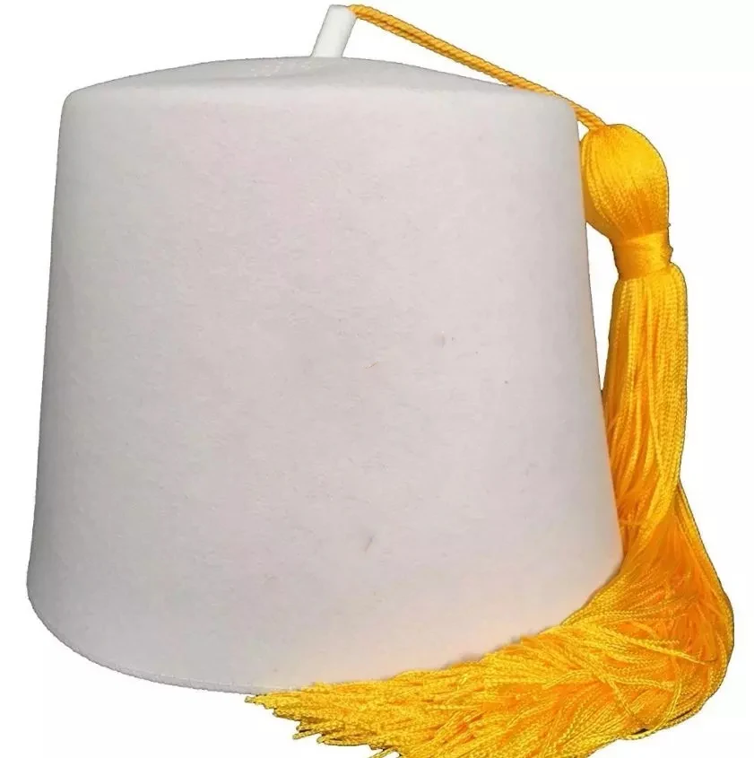 2023 Fez In Turkey Fez Kufi Quality With Tassel 100% Wool Felt Turkish Fezzes Hat Wholesale