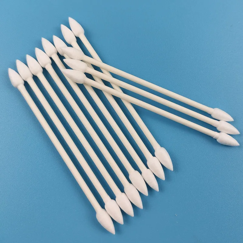 50pcs Biodegradable Paper Stick Double Ended Cosmetic Cotton Swab Qtips for Makeup Removing