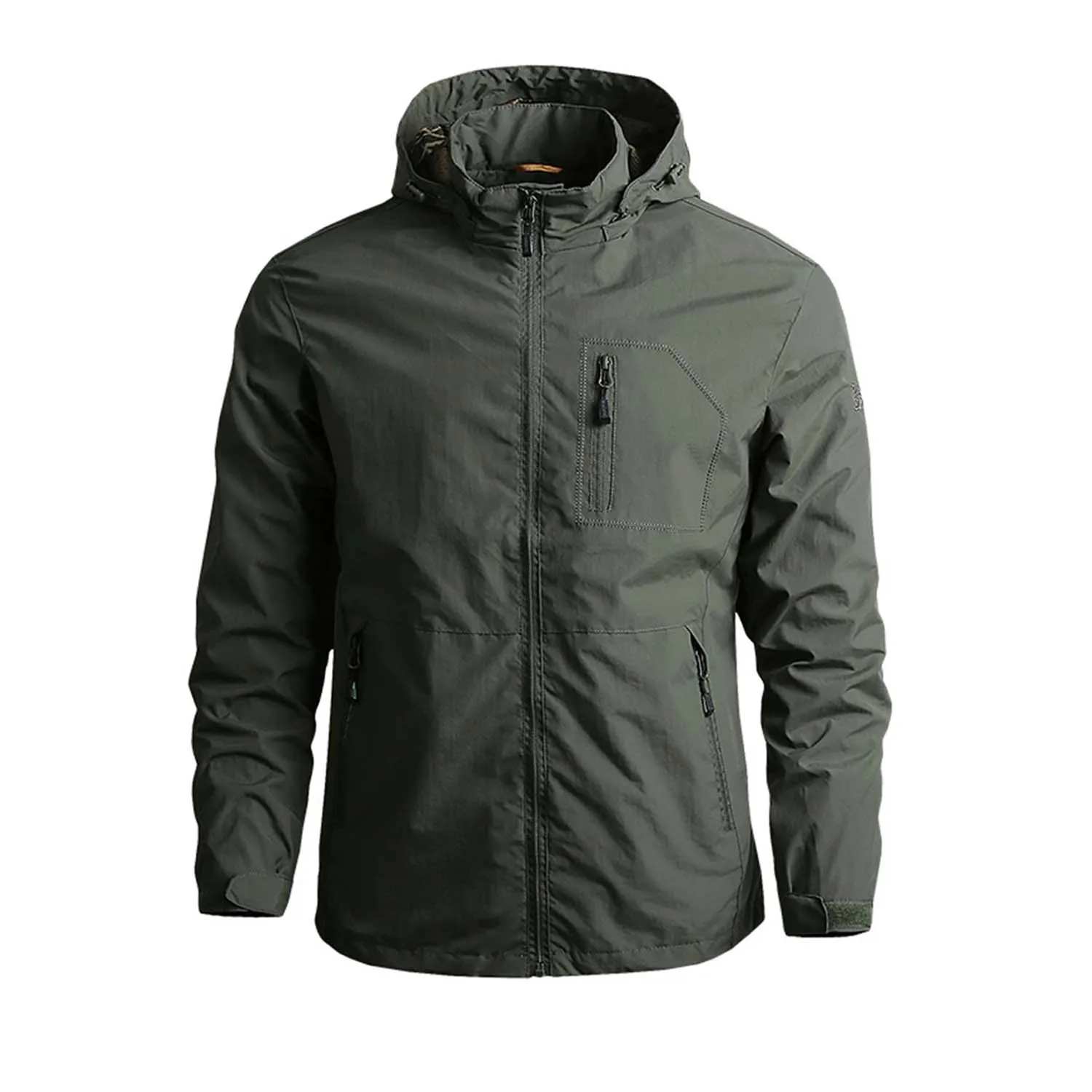 Custom Band Collar Polyamide Polyester Red Zip Up Plain Men Bomber Jacket High Quality Causal Sleek Men Bomber Jacket