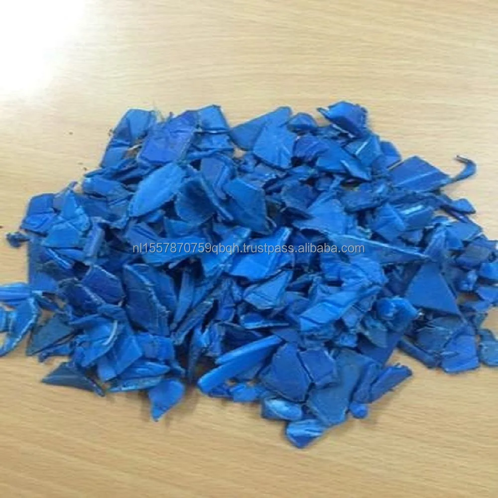 High Density Polyethylene Virgin Recycled HDPE Drums Blue Drum Scrap Low Price Regrind Hdpe Plastic Drums Blue