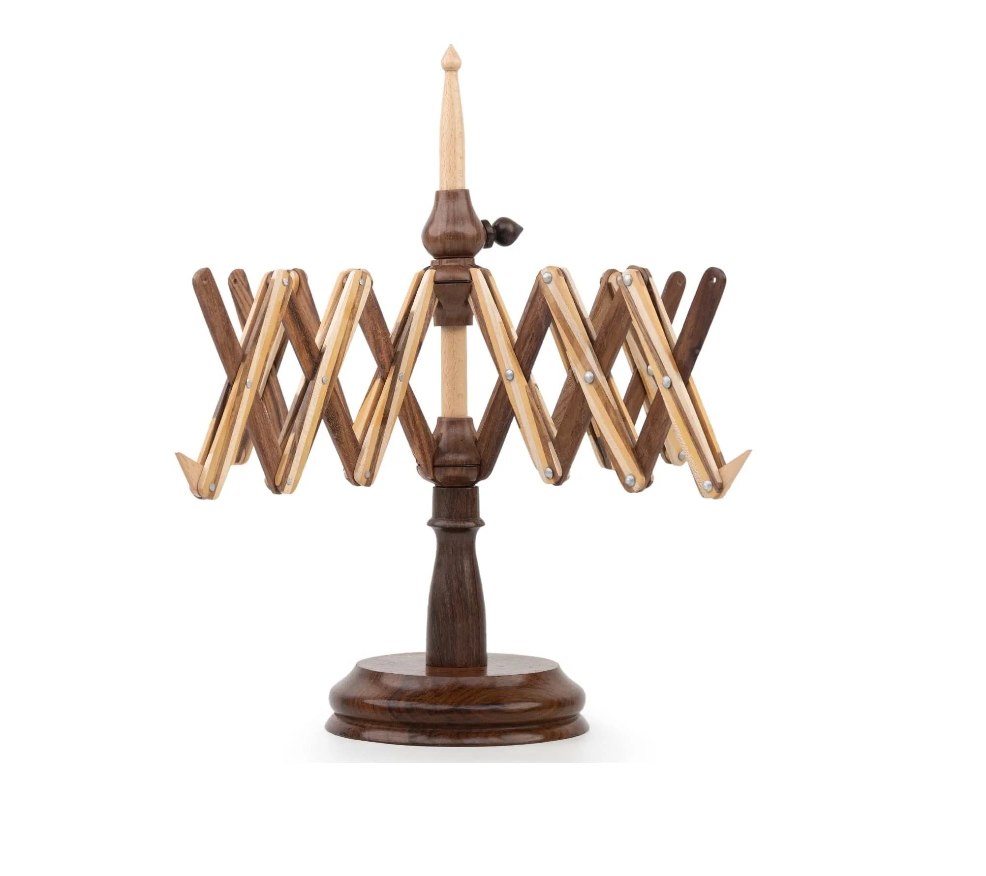 Hand Operated Wooden Table Top Yarn Swift - Crocheting and Knitting Craft Accessories | Best Gift From