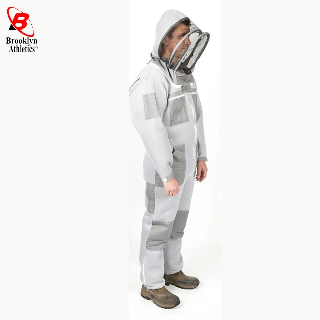 Beekeeping Cotton Coverall hooded ventilated beekeepers cloth