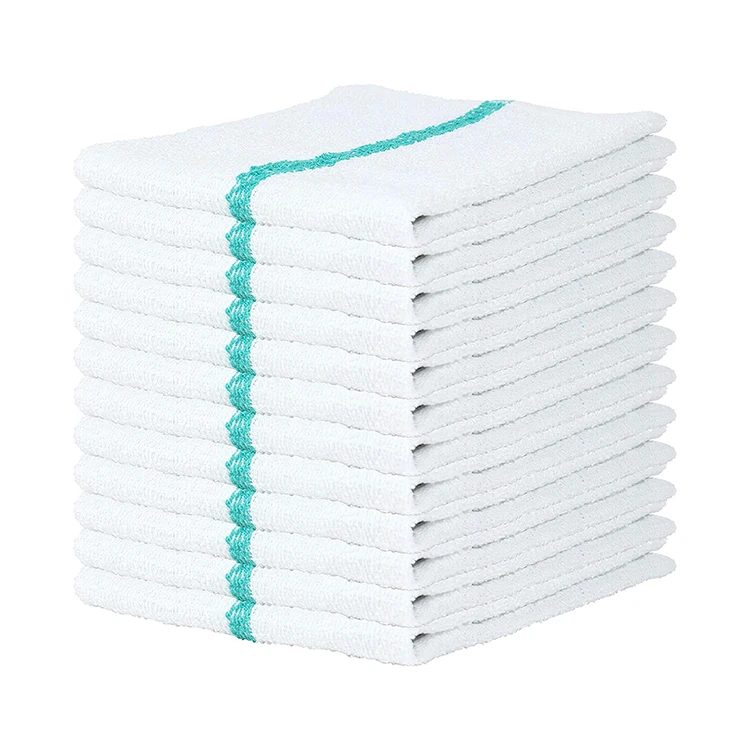 Manufacturer of Superior Quality Quick Dry Super Absorbent 100% Cotton Restaurant and Kitchen Cleaning Bar Mop Towels
