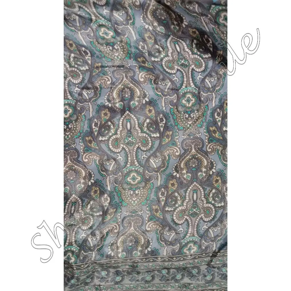 Indian Sanganeri Hand Block Mughal Buta Print 100% Cotton Kimono Rob Fabric New Design Plain Kimono Rob Fabric Dying & Printing