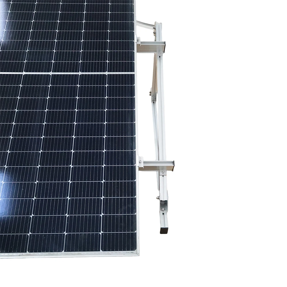Adjustable Solar Mounting System  Flat Roof Solar Mounting Structure Aluminum Rail
