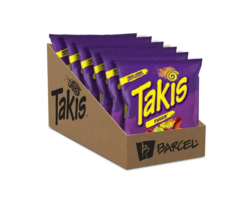 Takis синяя 9 унций сумка для совместного использования острые чипсы из тортильи с
