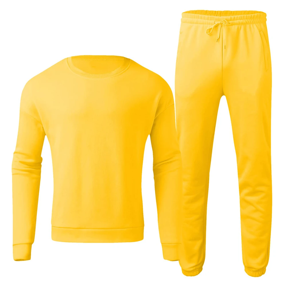 Private Label Blank SweatSuit Men Plain Slim Fit Custom Sweatsuit with Custom Logo Summer Two 2 Piece Set for Men