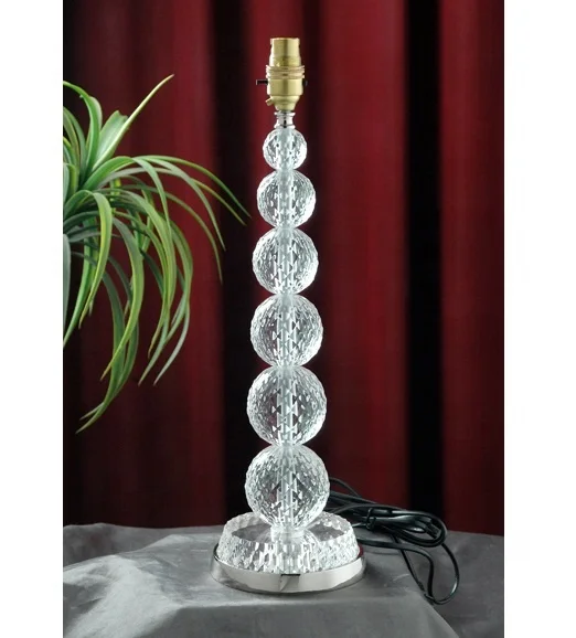 WHITE ACRYLIC TABLE LAMP, GLASS ROUND BALL LAMP