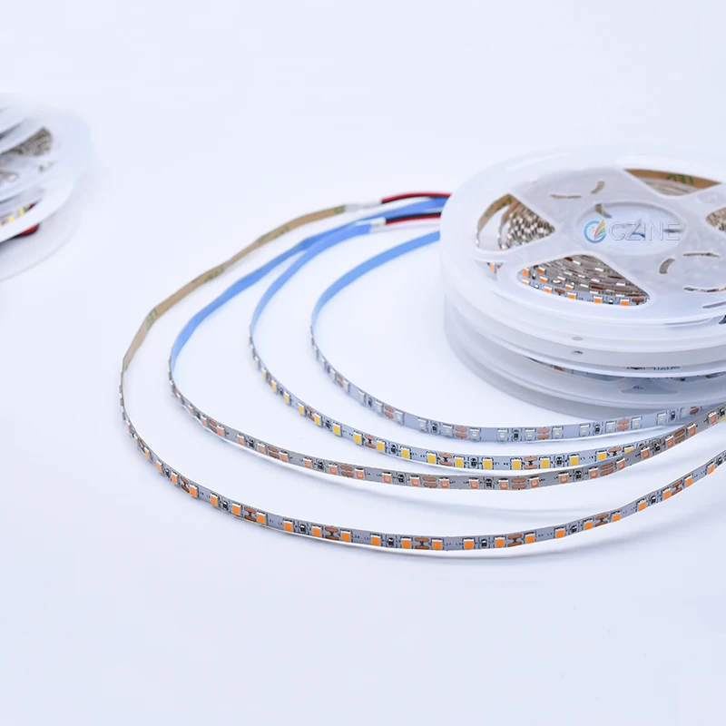 cct 3000k 4000k 5000k 6500K 10000k 4mm 5mm 8mm led strip 12v smd 2835 120 led for decoration