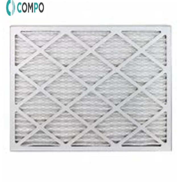 H13 MERV 6 8 11 13 14 15 Pleated Hvac Air Filters Aluminium Frame Air Conditioner HVAC System Air Flow Merv Filter
