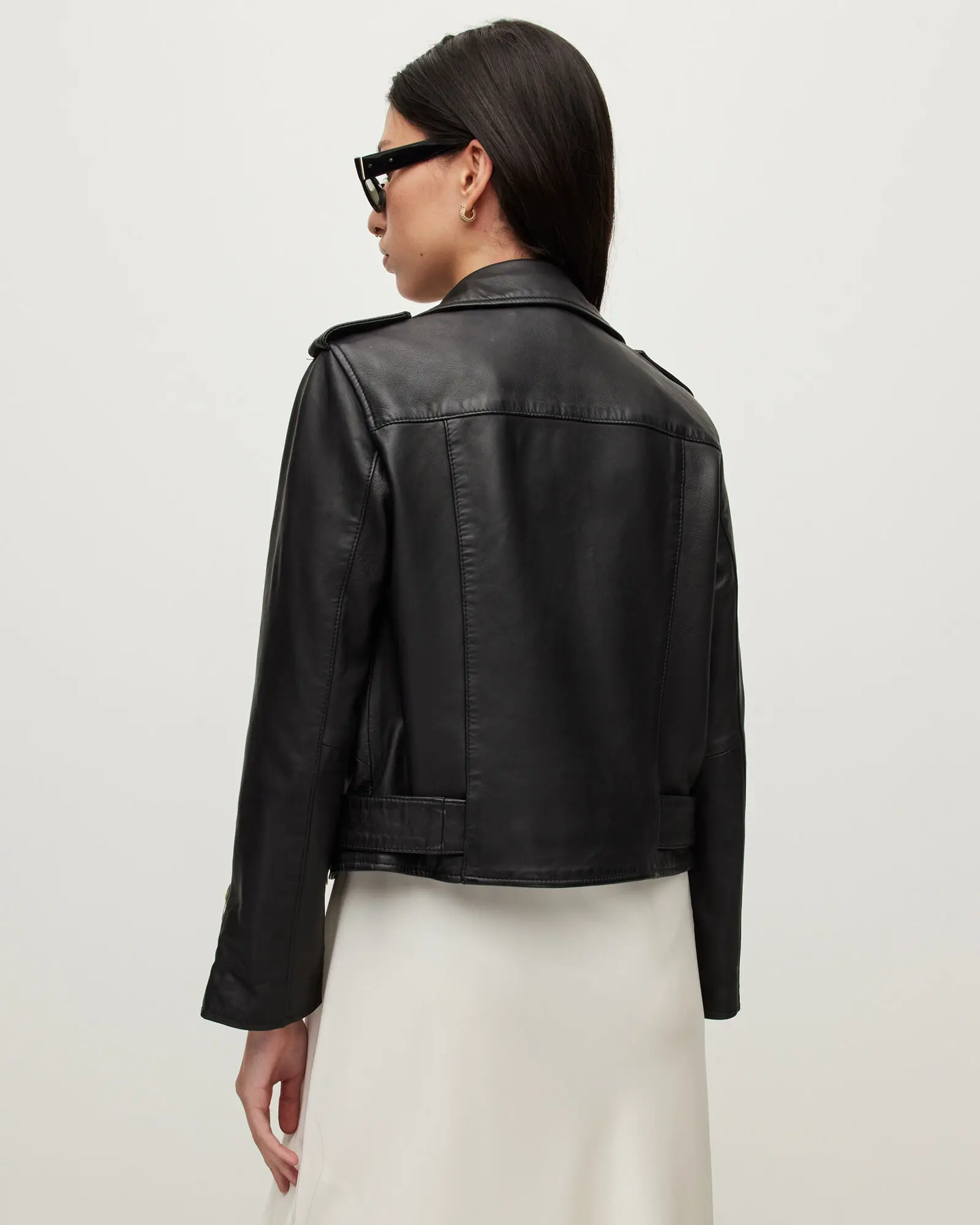 Balfern Gold Leather Biker Jacket Real Leather Sheepskin Aniline Zipper Carolyn Quilted Vintage Brown Women Biker Jacket