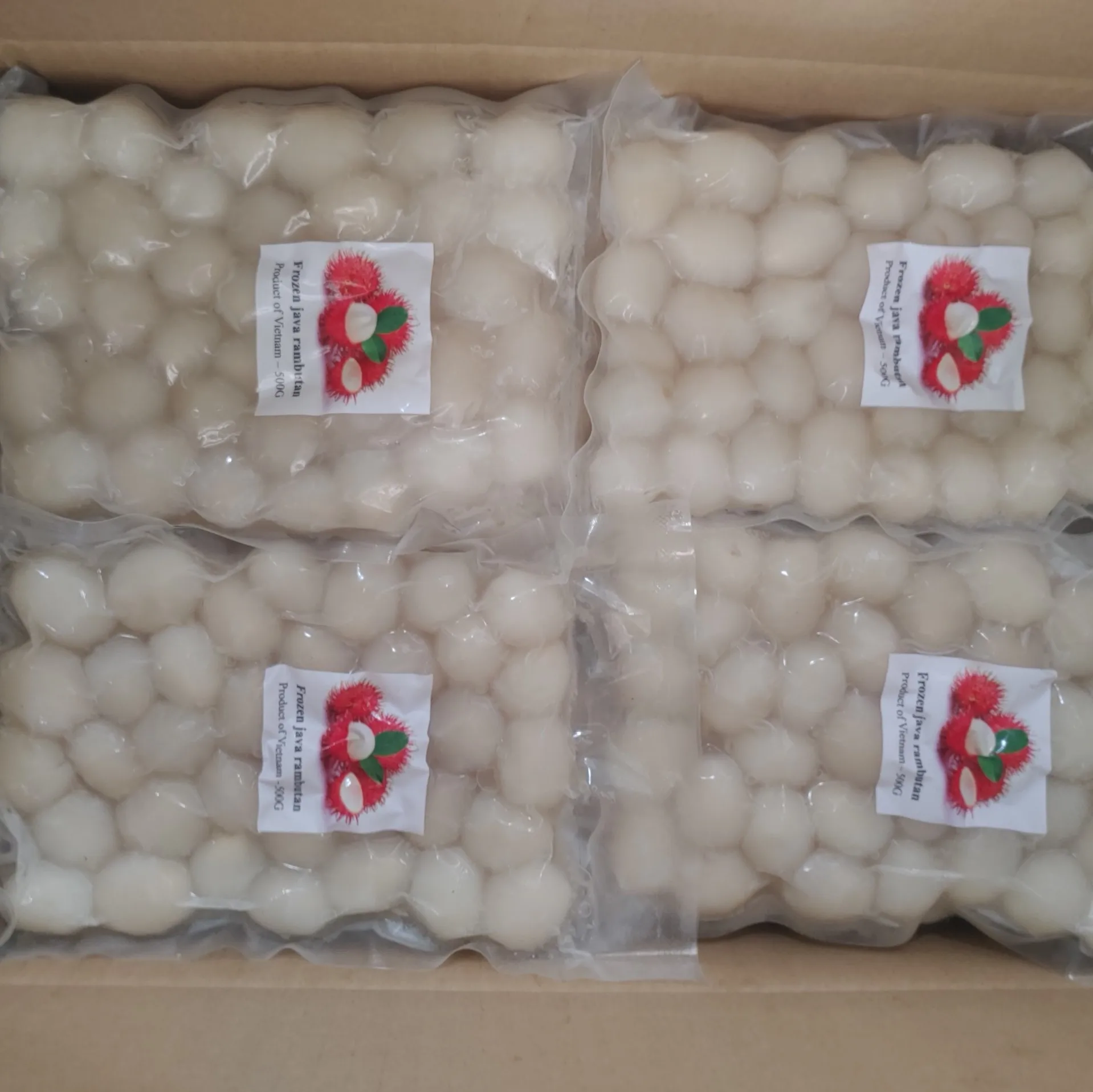 GOOD QUALITY- FROZEN RAMBUTANT- 100% SWEETED NATURAL MADE IN CAN THO