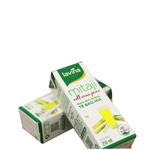Tropical Natural Juice from Cell Cane Juice 250ml in paperpack from Vietnamese daily drink good for health and beautiful skin
