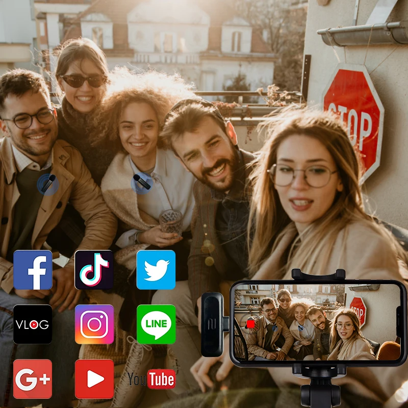 Mini Type C Wireless Podcast Conference Lavalier Mic  USB Condenser Microphone for android phone