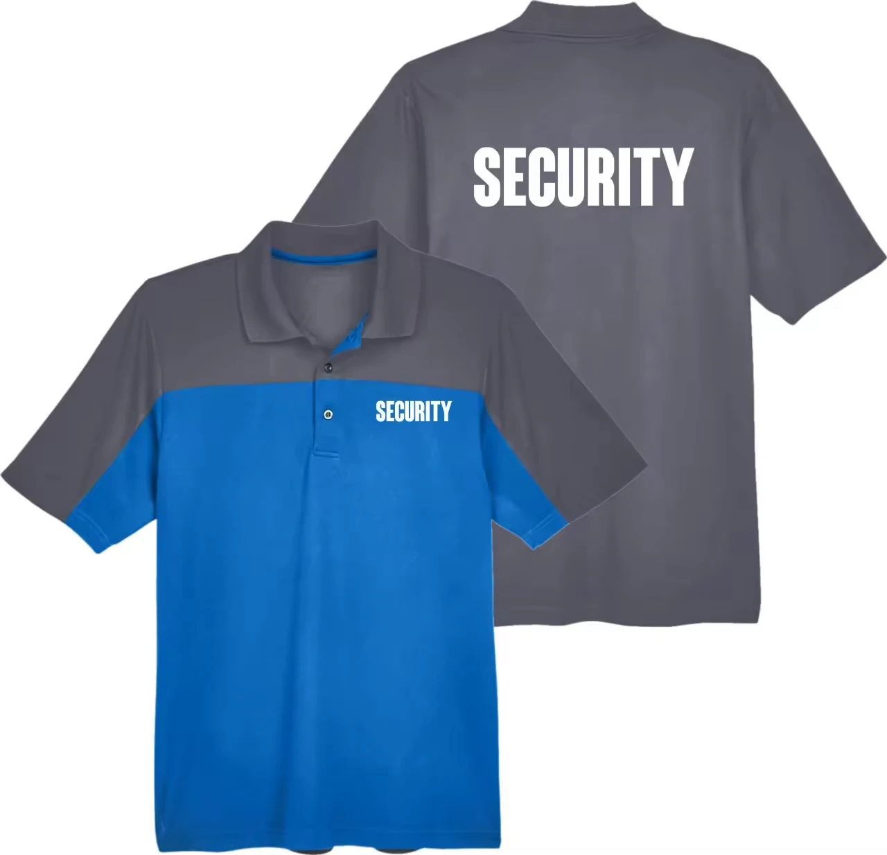 Security Guard Uniform With Pocket Wholesale Short Sleeve Polo Shirt Security Polo Two Tone Security Shirt