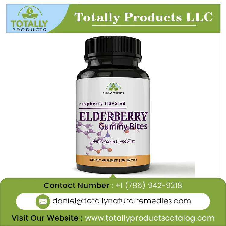 Widely Selling Health Supplement Elderberry Gummy Bites 60 Gummies
