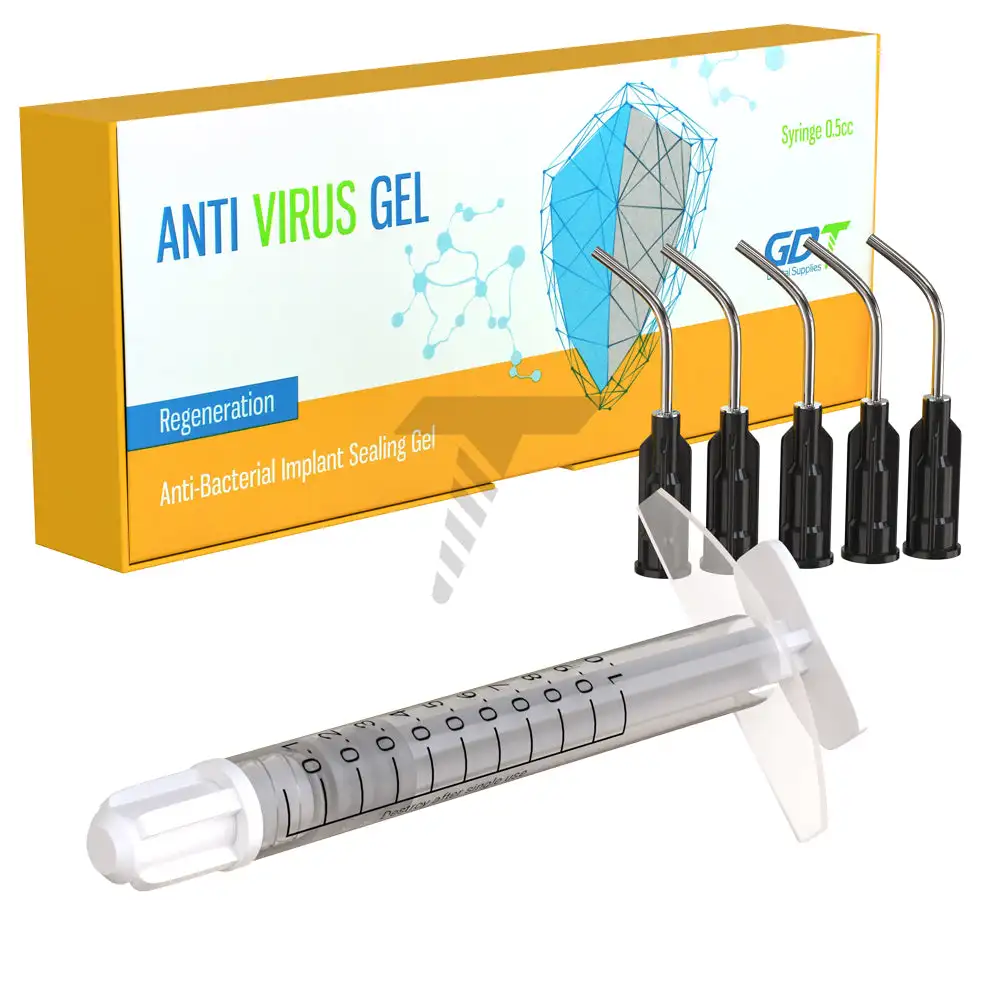 GDT Anti Virus Gel, Package Includes: 0.5cc Syringe + 5 Needle Tips made of Thick Silicone Matrix