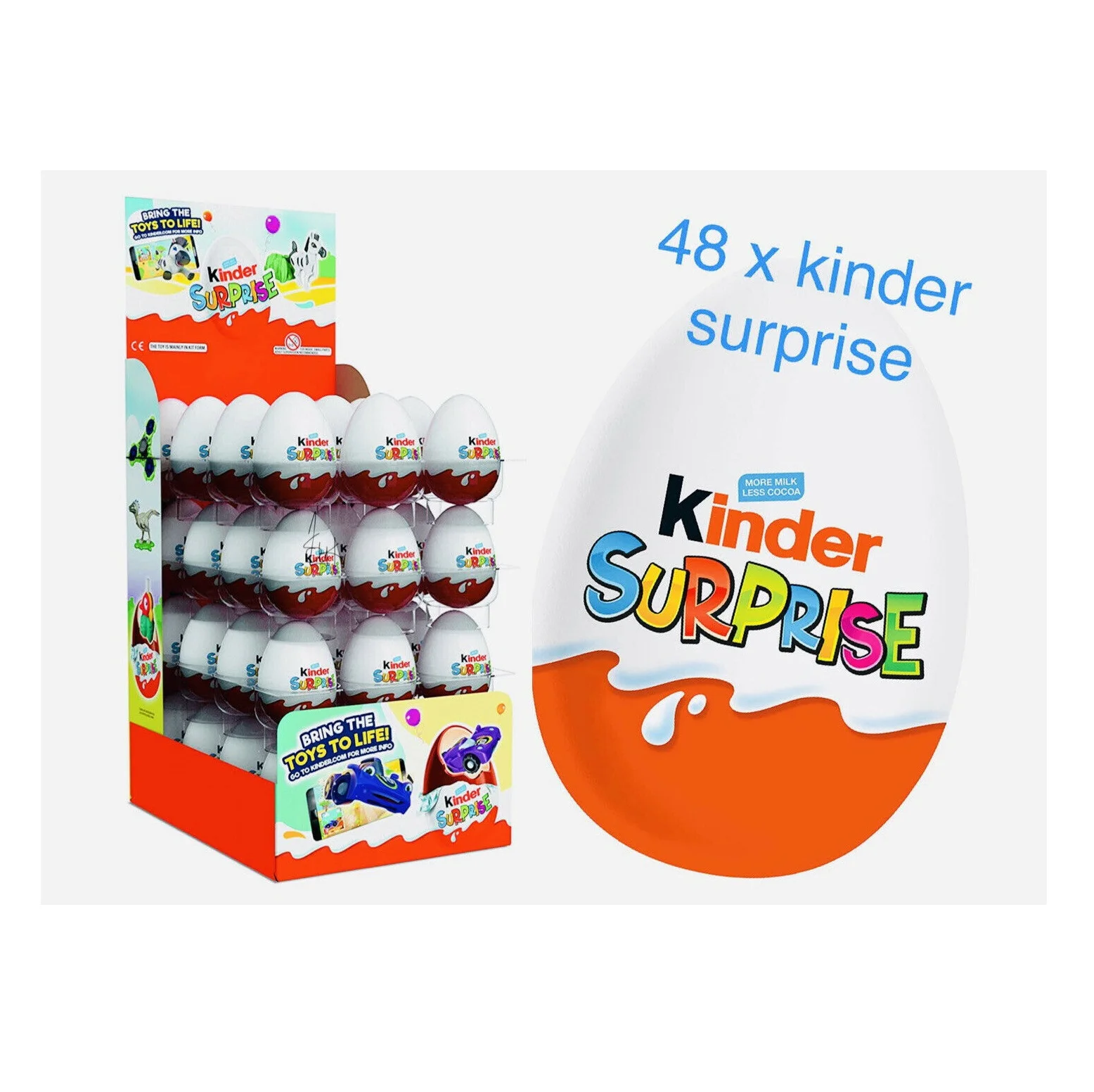 Шоколадное яйцо Kinder Surprise 20 г упаковка из 36 оригинальных качественных поставщиков
