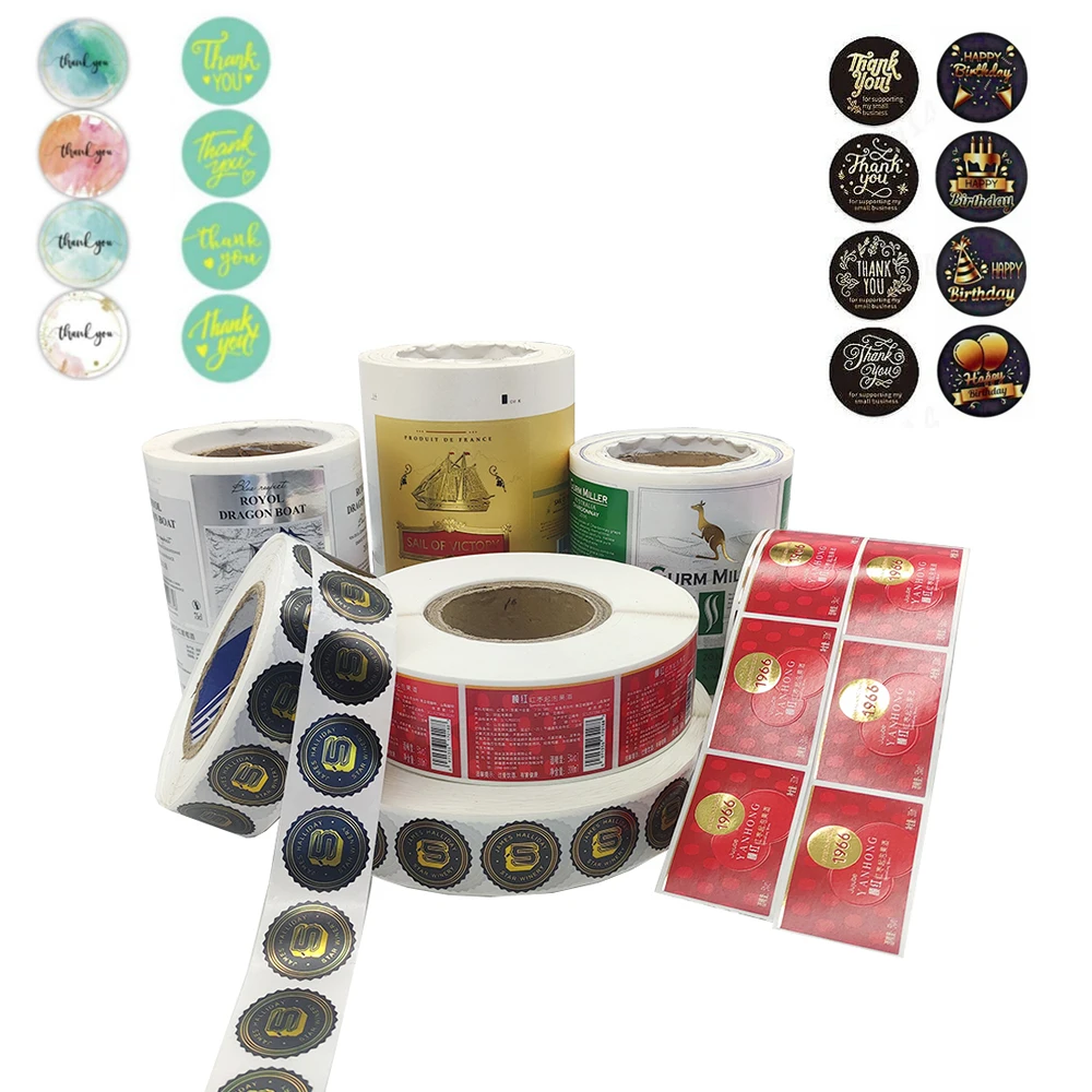 Manufacturer Low Price China Manufacturers Customized Label Thank You Paper Pvc Label Printing Machine Roll Sticker Printer