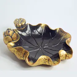 New Arrival Home Hotel European Colored Antique Golden Custom Luxury Cigar Ashtray Logo