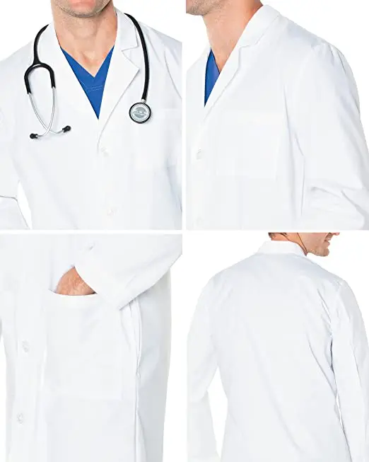 Wholesale Prices Medical White Coat Hospital Gown Lab Coat Nurse Scrub Uniform Pharmacy Pet Clinic Veterinary Workwear For Wome